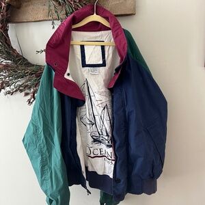 Vintage ocean side tri color jacket